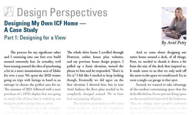 Designing My Own ICF Home — A Case Study Part 1