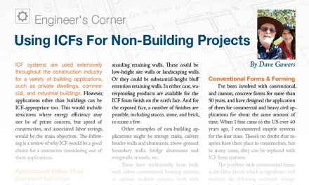 Using ICFs For Non-Building Projects