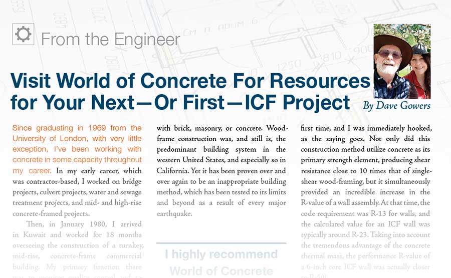 Visit World of Concrete For Resources for Your Next—Or First—ICF Project