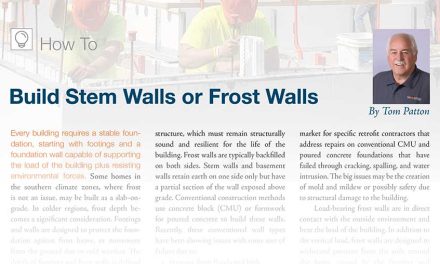 Build Stem Walls or Frost Walls