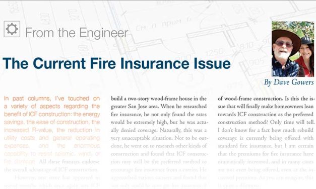 The Current Fire Insurance Issue