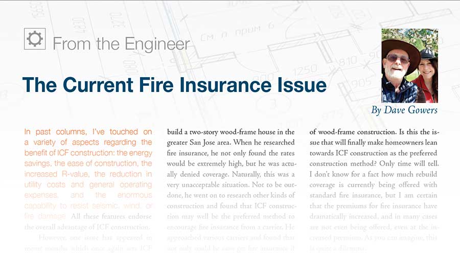 The Current Fire Insurance Issue